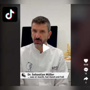 Dr Müller auf TikTok Arztmeinung Fehlstellung der Zehe Hallux valgus