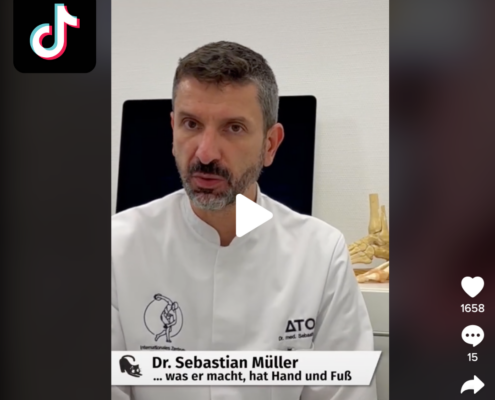 Dr Müller auf TikTok Arztmeinung Fehlstellung der Zehe Hallux valgus